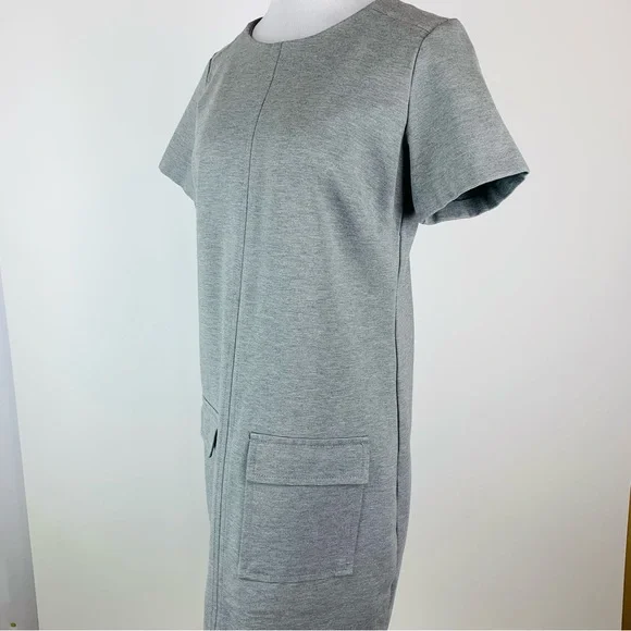 Banana Republic Gray Ponte Front Pocket Dress Medium - Picture 7 of 13